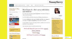 Desktop Screenshot of nannysavvy.com