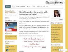 Tablet Screenshot of nannysavvy.com